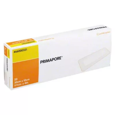 Primapore žaizdų tvarstis 30x10 cm, 20 vnt Primapore žaizdų tvarstis 30x10 cm, 20 vnt