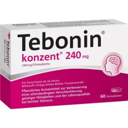 TEBONIN konsent 240 mg plėvele dengtos tabletės, 60 vnt