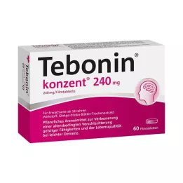 TEBONIN konsent 240 mg plėvele dengtos tabletės, 60 vnt