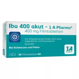 IBU 400 akut-1A Pharma plėvele dengtos tabletės, 30 vnt