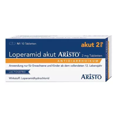 Loperamide acute Aristo® 2 mg tabletės, 10 vnt