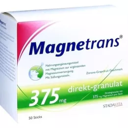 MAGNETRANS tiesiogiai 375 mg granulės, 50 vnt