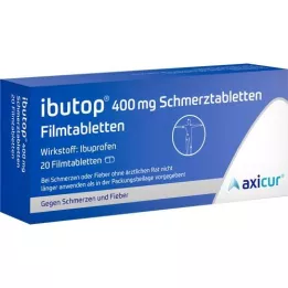 IBUTOP 400 mg skausmo malšinimo plėvele dengtos tabletės, 20 vnt