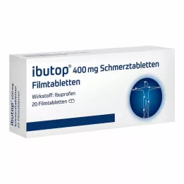 IBUTOP 400 mg skausmo malšinimo plėvele dengtos tabletės, 20 vnt