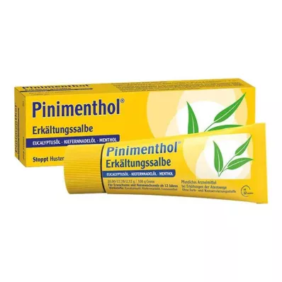 Pinimenthol® šaltas tepalas eukaliptų aliejus pušų spyglių aliejus mentolis, 50 g Pinimenthol® šaltas tepalas eukaliptų aliejus pušų spyglių aliejus mentolis, 50 g