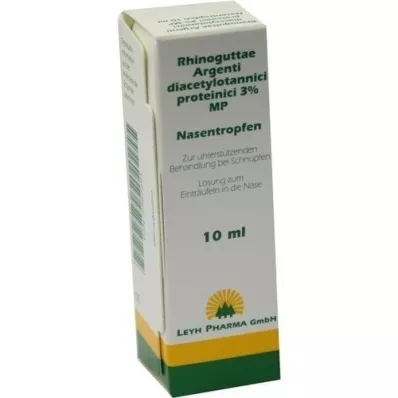 RHINOGUTTAE Argent.Diacet.prot.3% MP Nosies lašai, 10 ml