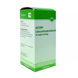 Acoin lidokaino hidrochlorido 40 mg/ml tirpalas, 50 ml