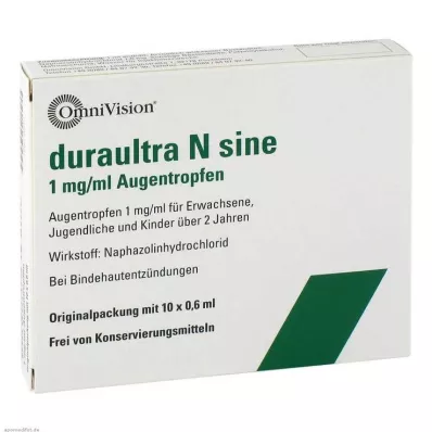 DURAULTRA N sine akių lašai, 10X0,6 ml DURAULTRA N sine akių lašai, 10X0,6 ml