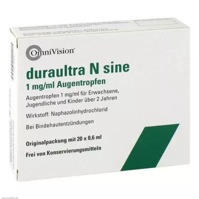 DURAULTRA N sine akių lašai, 20X0,6 ml DURAULTRA N sine akių lašai, 20X0,6 ml