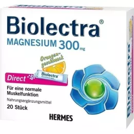 BIOLECTRA Magnis 300 mg Direct Orange Sticks, 20 vnt