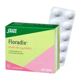 FLORADIX Geležis 100 mg forte plėvele dengtos tabletės, 100 vnt