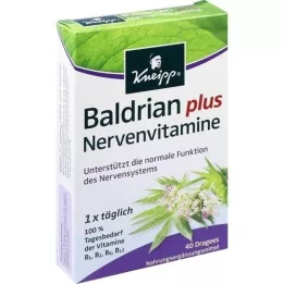 KNEIPP Valerijono ir nervų vitaminų dengtos tabletės, 40 vnt