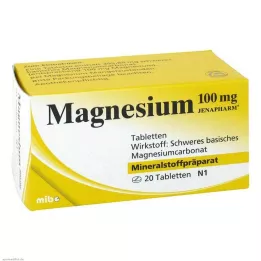 MAGNESIUM 100 mg Jenapharm tabletės, 20 vnt