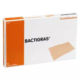 BACTIGRAS Antiseptinė parafino marlė 15x20 cm, 10 vnt