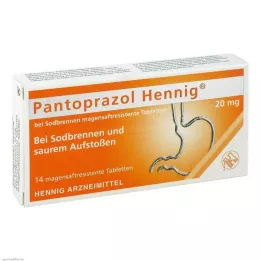Pantoprazole Hennig b.Heartburn 20 mg skrandyje neirios tabletės, 14 vnt