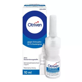 OTRIVEN 0,1 % dozavimo purškalas be konservantų, 10 ml