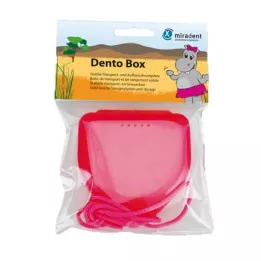 MIRADENT Breketų dėžutė Dento Box I rožinė, 1 vnt