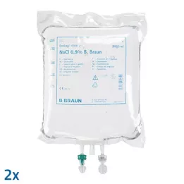 KOCHSALZLÖSUNG 0,9 % B.Braun skalavimo tirpalas Ecob.Click, 2X5000 ml