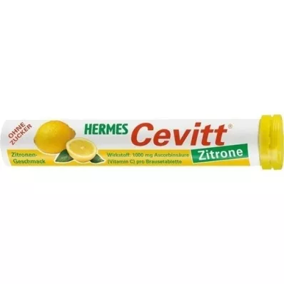 HERMES Cevitt Lemon šnypščiančios tabletės, 20 vnt