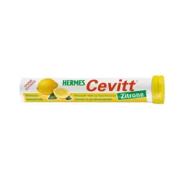 HERMES Cevitt Lemon šnypščiančios tabletės, 20 vnt