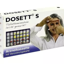 DOSETT S Vaistų kasetė mėlyna, 1 vnt