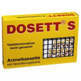 Dosett S vaistų kasetė mėlyna, 1 vnt