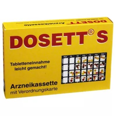 DOSETT S Vaistų kasetė mėlyna, 1 vnt