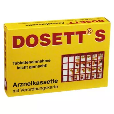 Dosett S vaistų kasetė raudona, 1 vnt Dosett S vaistų kasetė raudona, 1 vnt