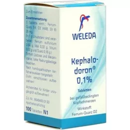 KEPHALODORON 0,1 % tabletės, 100 vnt