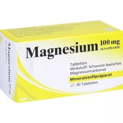 MAGNESIUM 100 mg Jenapharm tabletės, 50 vnt