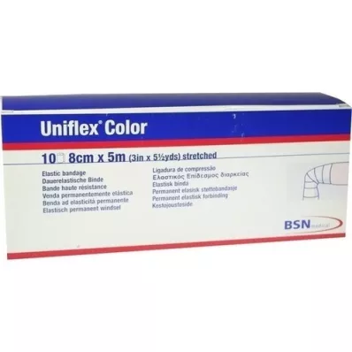 UNIFLEX Universalūs tvarsčiai 8 cmx5 m mėlyni, 10 vnt