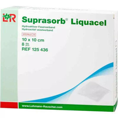 Suprasorb Liquacel Hydroact.fiber jungtis 10x10 cm (8 vnt.) Suprasorb Liquacel Hydroact.fiber jungtis 10x10 cm (8 vnt.)