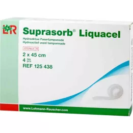 SUPRASORB Liquacel hidroaktyviųjų pluoštų kompozitas 2x45 cm, 4 vnt