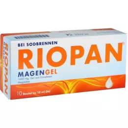 RIOPAN Skrandžio gelio lipdukų pakuotė, 10X10 ml