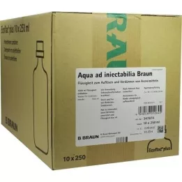 AQUA AD injectabilia Ecoflac Plus infuzinis tirpalas, 10X250 ml