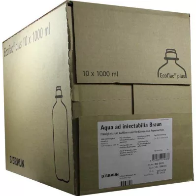 Aqua AD Injectabilia Ecoflac Plus infuzinis tirpalas, 10X1000 ml