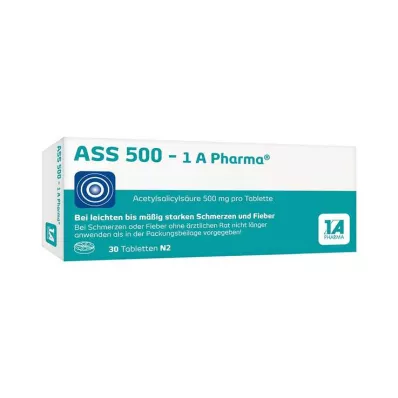 ASS 500-1A Pharma tabletės, 30 vnt