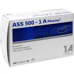 ASS 500-1A Pharma tabletės, 100 vnt