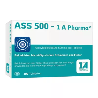 ASS 500-1A Pharma tabletės, 100 vnt