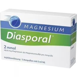 MAGNESIUM DIASPORAL 2 mmol ampulės, 5X5 ml