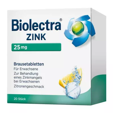 BIOLECTRA Cinko putojančios tabletės, 20 vnt