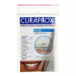 CURAPROX LS 631 Tarpdančių šepetėlis ex./extra fine, 8 vnt