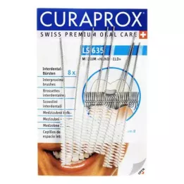 CURAPROX LS 635 Tarpdančių šepetėliai, vidutiniai, 8 vnt