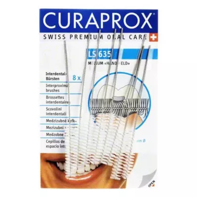 CURAPROX LS 635 Tarpdančių šepetėliai, vidutiniai, 8 vnt