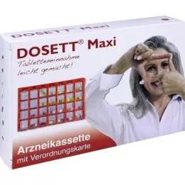 DOSETT Maxi vaistų kasetė raudona, 1 vnt