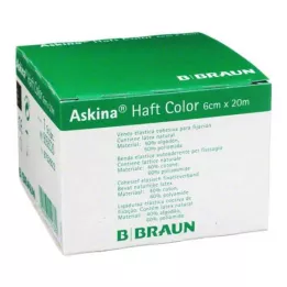ASKINA Spalvotas lipnus tvarstis 6 cmx20 m, žalias, 1 vnt