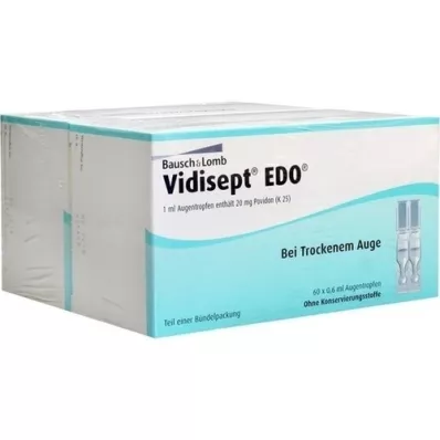 VIDISEPT EDO Viena oftalmologinių preparatų dozė, 120X0,6 ml