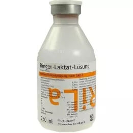 RINGER LAKTAT Plastikinis tirpalas, 250 ml