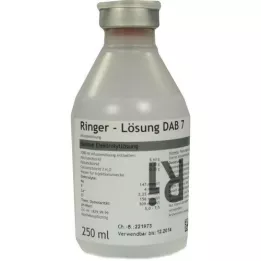 RINGER LÖSUNG DAB 7 plastikiniai, 250 ml