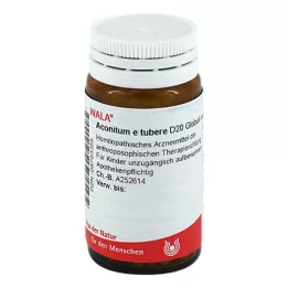 ACONITUM E tubere D 20 rutuliukų, 20 g